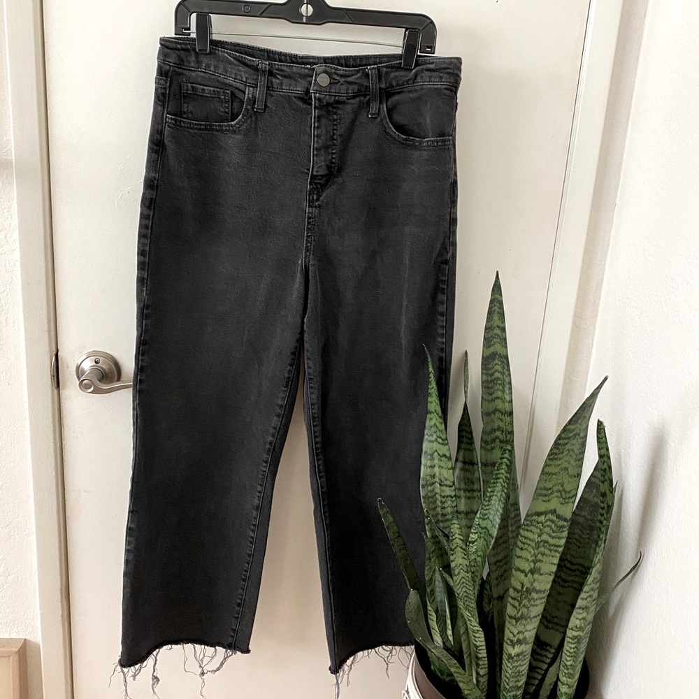 Black High Waisted Flare Jeans
